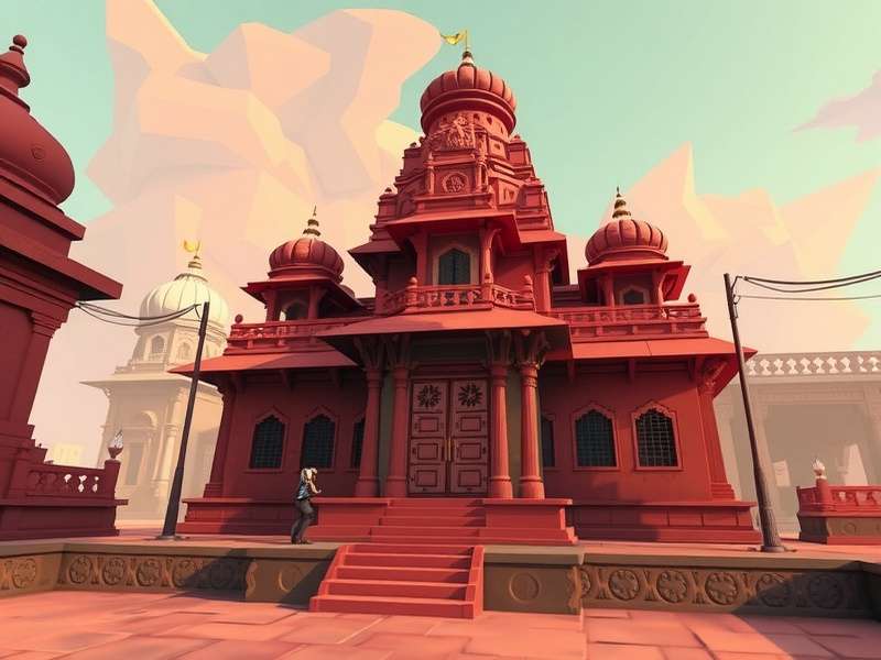 Concept art for Mandir Marvels VR edition